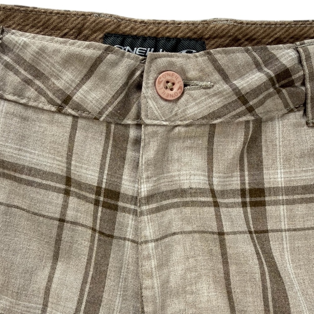 O'Neill Flat Front Plaid Casual Shorts Men's 36 Beach Preppy Vacation Outdoors - Picture 4 of 11